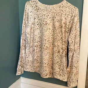 Pj Salvage sweatshirt top - cheetah